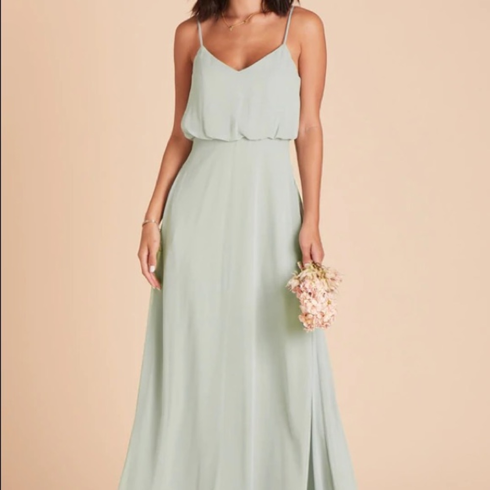 Chiffon Sage Green Gwennie Bridesmaid Dress